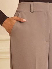 Love & Roses Mocha Wide Leg Trousers - Image 2 of 4