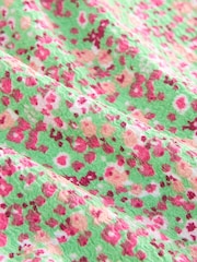 Green Floral Wide Leg Trousers (3-16yrs) - Image 5 of 6