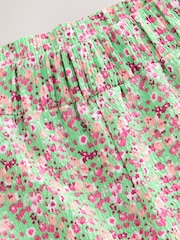 Green Floral Wide Leg Trousers (3-16yrs) - Image 6 of 6