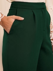 Waldgrün - Love & Roses – Hose mit geradem Bein - Bild 2 von 4