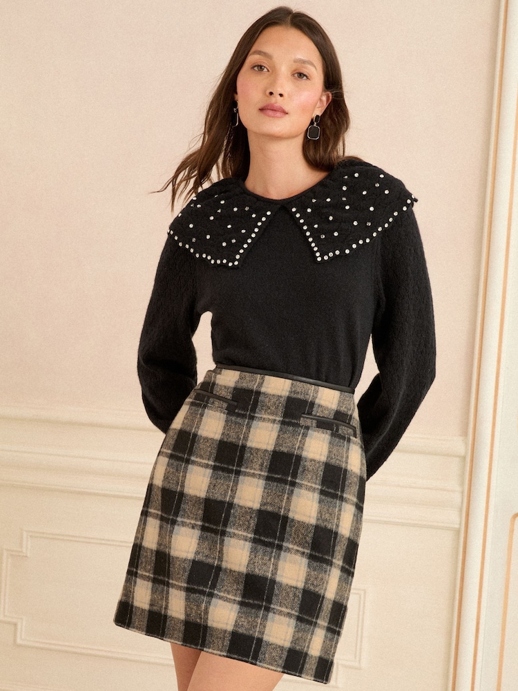 Love & Roses Brushed Mini Skirt - Slika 2 iz 4