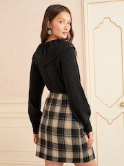 Love & Roses Brushed Mini Skirt - Slika 4 iz 4