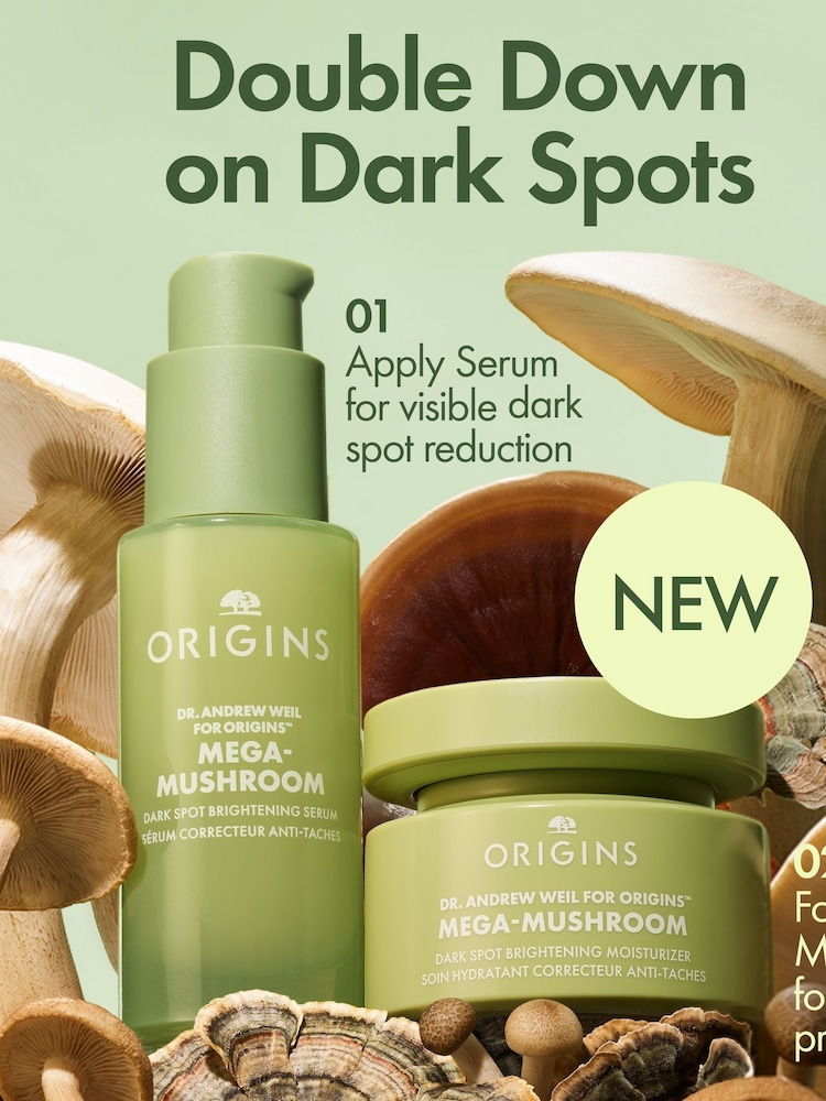 Origins Dr Weil Mega-Mushroom Dark Spot Corrector Serum 30ml - Image 2 of 2