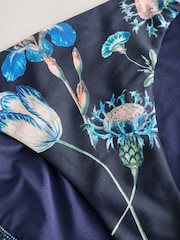 Kew Collection Navy Floral High Leg Print Bikini Bottoms - Image 7 of 8