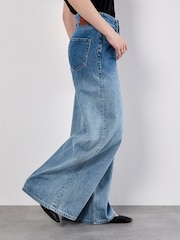 Apricot Blue Five Pockets Dip Dye Grinding Jeans - Image 2 of 6