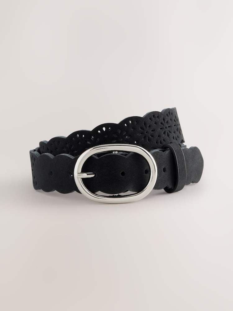 Black/Dark Laser Cut Belt - Image 1 of 3