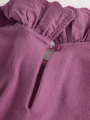 Purple Long Sleeve Collar Top (3mths-7yrs) - Image 7 of 8