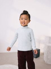 Grey Long Sleeve Roll Neck Top (3mths-7yrs) - Image 1 of 7