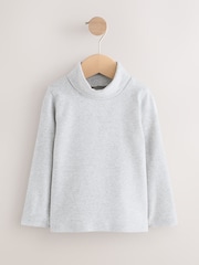 Grey Long Sleeve Roll Neck Top (3mths-7yrs) - Image 3 of 7