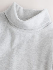 Grey Long Sleeve Roll Neck Top (3mths-7yrs) - Image 5 of 7