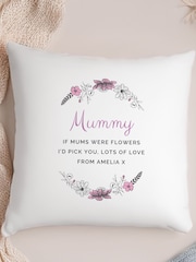 Personalised Wild Flowers Cushion by PMC - Image 3 of 3