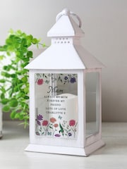 Personalised Wild Flowers LED Lantern by PMC - Image 2 of 3