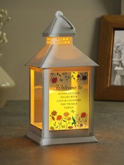Personalised Wild Flowers LED Lantern by PMC - Image 3 of 3