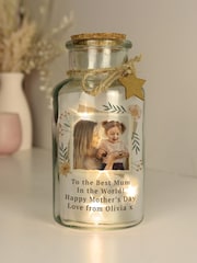 Personalised Photo Upload LED Light Up Jar by PMC - Image 1 of 4