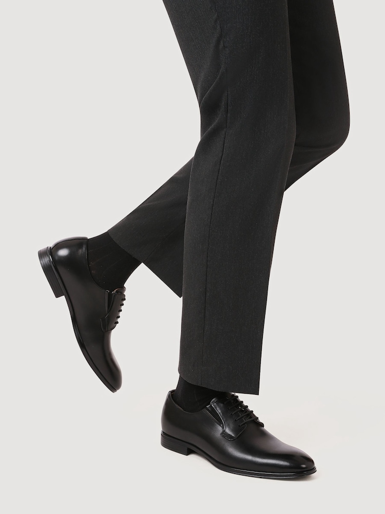 Jones Bootmaker Manson Leather Oxfords Black Shoes - Slika 1 iz 6