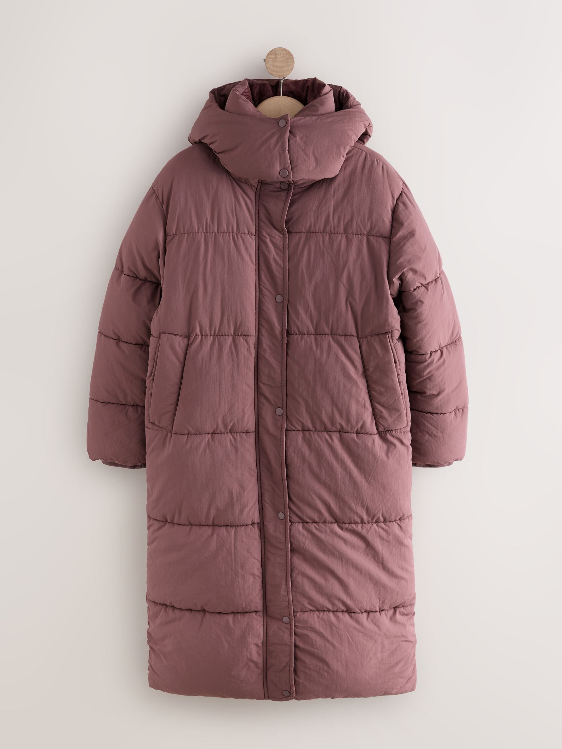 Buy Rose Pink Shower Resistant Longline Padded Coat from Next USA