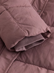 Rose Pink Long Padded Coat - Image 7 of 8