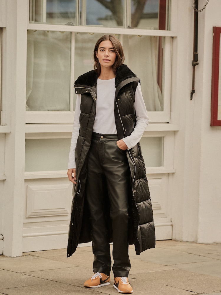 Black Padded Gilet - Image 2 of 8
