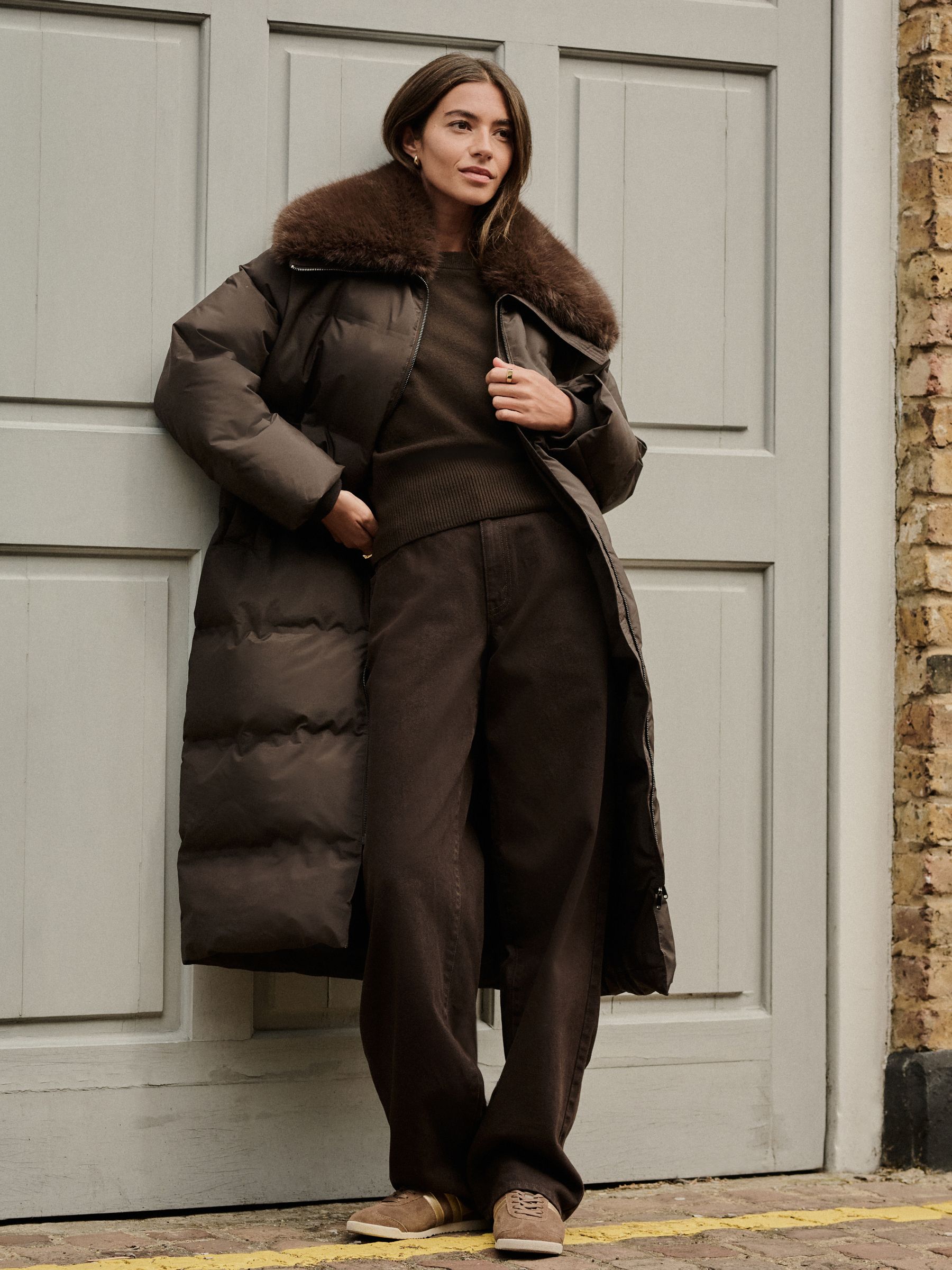 Sac Fourre-tout Structuré Femme NEXT Marron Chocolat - Taille Unique - Look Tendance Et Essentiel Intemporel