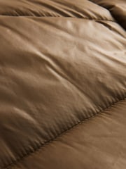 Olive Green High Shine Padded Coat - Image 8 of 10