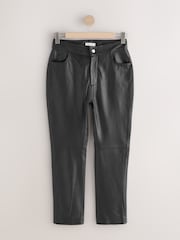 Black N. Premium Real Leather Trousers - Image 1 of 3