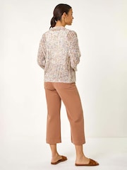 Roman Silver Stitch Detail Knit Cardigan - Image 3 of 5