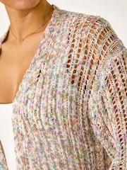 Roman Silver Stitch Detail Knit Cardigan - Image 5 of 5
