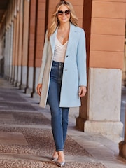 Sosandar Blue Formal Coat - Image 2 of 5