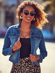 Sosandar Blue Denim Jacket - Image 1 of 5