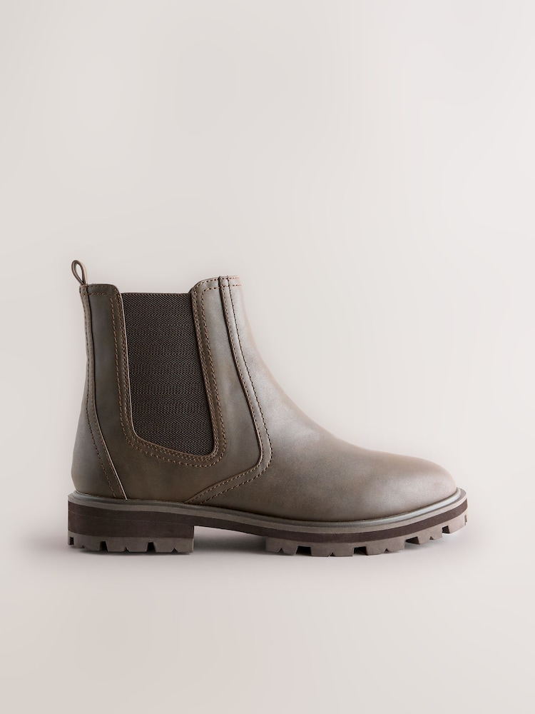 Chocolate Brown Standard/Wide Fit Chelsea Boots - Image 1 of 5