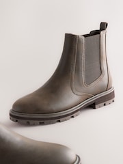 Chocolate Brown Standard/Wide Fit Chelsea Boots - Image 4 of 5
