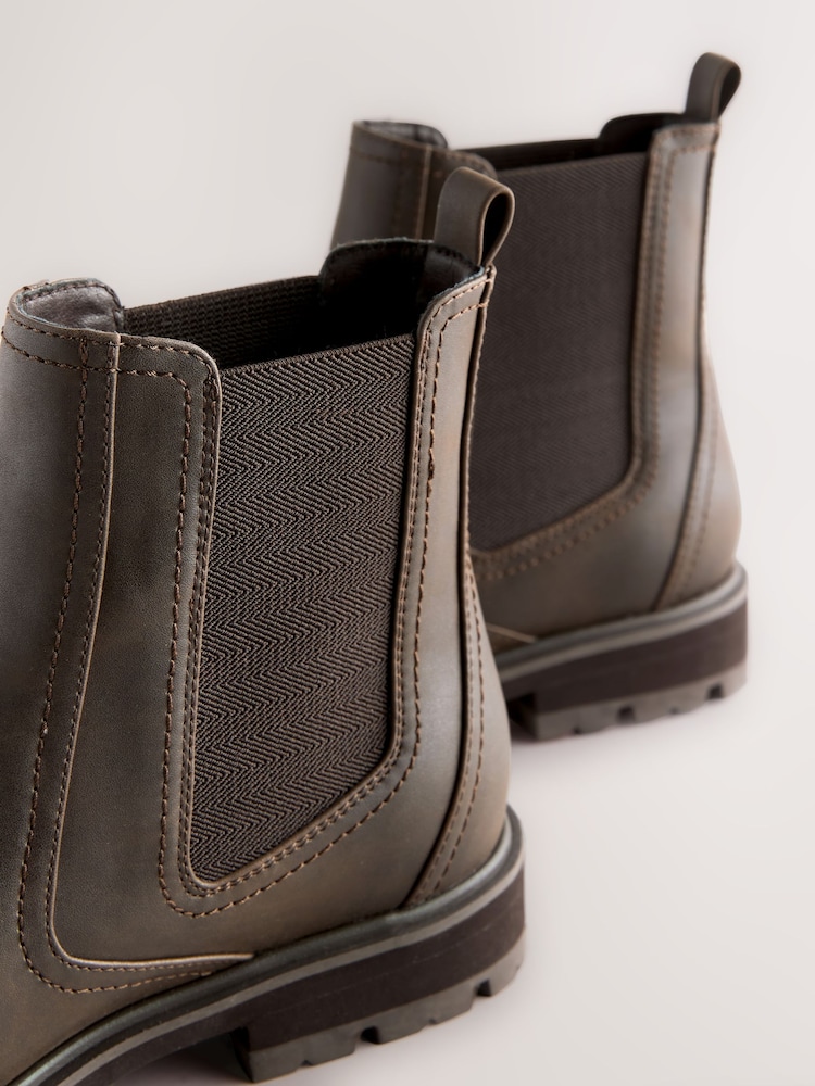 Chocolate Brown Standard/Wide Fit Chelsea Boots - Image 5 of 5