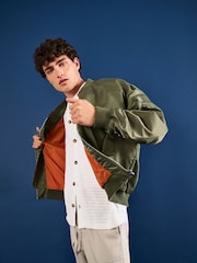 Only & Sons Green Bomber Jacket - Image 2 of 8