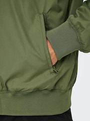 Only & Sons Green Bomber Jacket - Image 6 of 8