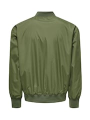 Only & Sons Green Bomber Jacket - Image 8 of 8