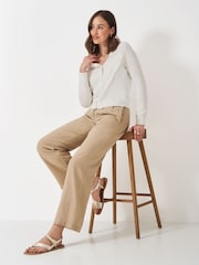 Crew Clothing Natural Crew Neck Cardigan - Image 2 of 6
