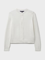 Crew Clothing Natural Crew Neck Cardigan - Image 5 of 6