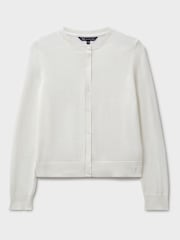 Crew Clothing Natural Crew Neck Cardigan - Image 6 of 6
