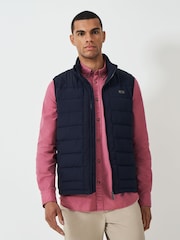 Crew Clothing Blue Bramham Gilet - Image 1 of 6