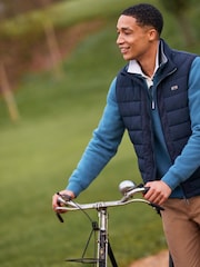 Crew Clothing Blue Bramham Gilet - Image 5 of 6