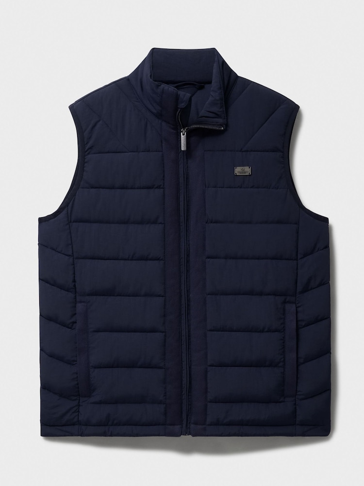 Crew Clothing Blue Bramham Gilet - Image 6 of 6