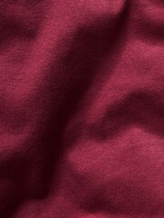 Burgundy Red Brushed Supersoft Cotton Duvet Cover And Pillowcase Set - Image 3 of 5