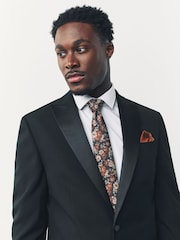 Orange Tie and Pocket Square Set - Image 1 of 7