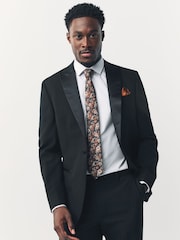 Orange Tie and Pocket Square Set - Image 2 of 7