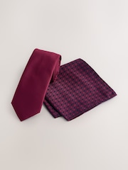 Red/Navy Tie and Pocket Square Set - Image 1 of 4