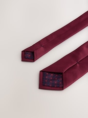 Red/Navy Tie and Pocket Square Set - Image 3 of 4