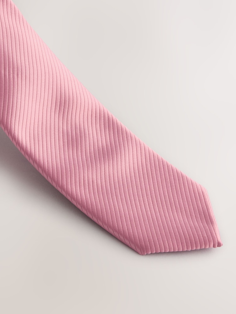 Light Pink Tie and Pocket Square Set - Image 4 of 4