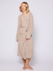 Loungeable Brown Rib Kimono Robe 120CM Dressing Gown - Image 5 of 6
