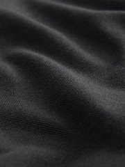 Black Trident Regular Fit Short Sleeve Pique Polo Shirt - Image 7 of 8