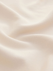 Ecru Regular Fit Short Sleeve Pique Polo Shirt - Image 6 of 7
